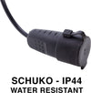 PROLUNGA ADATTATORE 5 METRI CON SPINA CEE E PRESA STANDARD TEDESCO - CAVO 3G1.5 - IP44