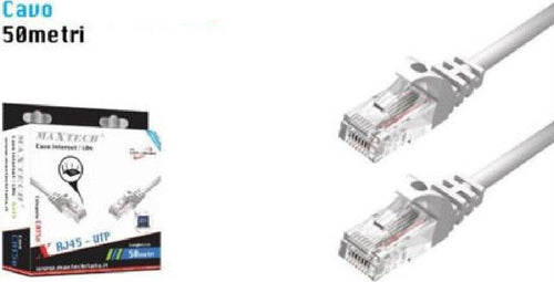 Prolunga Cavi Ethernet Rete Lan Per Internet Rj45 Cat5 50mt Maxtech Cat5-lan50m Informatica e Videogiochi > Periferiche di rete > Cavi di Rete Trade Shop italia - Napoli, Commerciovirtuoso.it