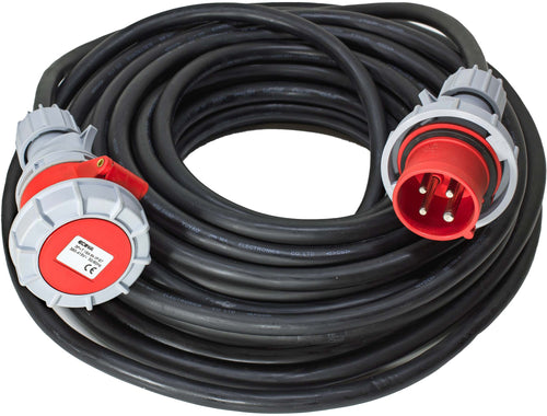 PROLUNGA ELETTRICA TRIFASE 4 POLI INDUSTRIALE PROFESSIONALE DA 20 METRI - CAVO IN NEOPRENE 4G2.5