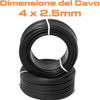PROLUNGA ELETTRICA TRIFASE 4 POLI INDUSTRIALE PROFESSIONALE DA 20 METRI - CAVO IN NEOPRENE 4G2.5