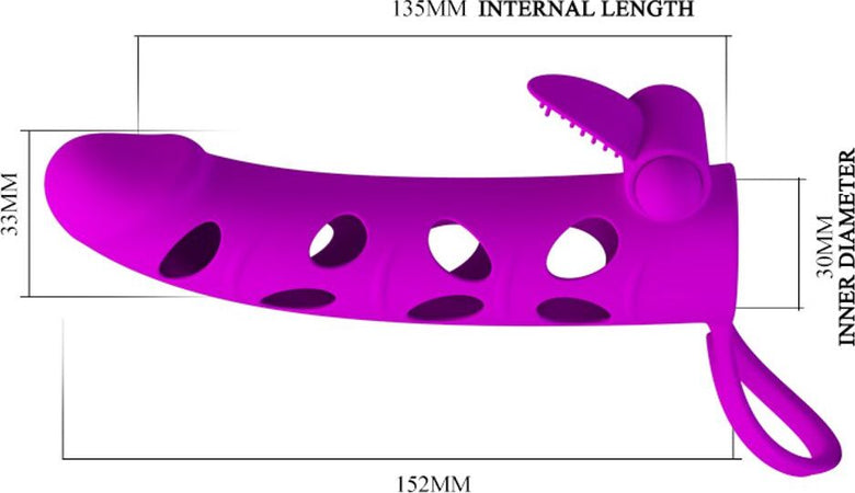 Prolunga Fallica in Silicone Vibrante Pretty Love Vibrating Extension 15cm Diametro 33 Stimolatore Clitoride Salute e cura della persona/Erotismo e contraccezione/Sex toys/Guaine e prolunghe per il pene Kondorama - Martinsicuro, Commerciovirtuoso.it