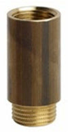 Prolunga in ottone giallo, da 3/8 x 1/2