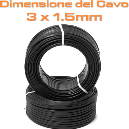 Prolunga Industriale 5 e 10 Metri - Cavo 3G1.5 - Protezione IP44