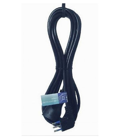 Prolunga Lineare 5 Metri Con Spina 10a 2p+t + Presa 10a 2p+t Cavo 90° Nera 83280
