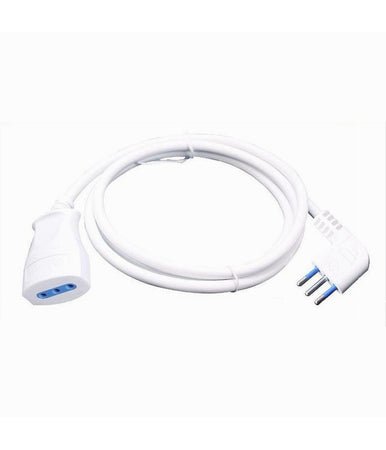 Prolunga Lineare Bianca 10 Mt Con Spina 10a 2p+t + Presa 10a 2p+t Cavo 90° 83272
