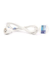 Prolunga Lineare Cavo 5mt 90° Con Spina 16a Presa Universale Schuko Bianca 83288