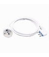 Prolunga Lineare Cavo A 90° 10 Mt Spina 16a Presa Schuko Universale Bianca 83290