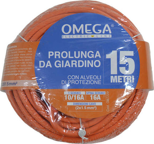 Prolunga Lineare Da Giardino 15 Metri 2Gx1.5Mm, Spina Schuko 16A 2P+ Terra Laterale, Presa Schuko 16A Standard Tedesco 10A Standard Italiano 2P + Terra Laterale, Con Alveoli Di Protezione, Colore Arancione, Max 2500W Elettronica/Accessori di alimentazione elettrica/Prolunghe Non solo alimenti - Albano Laziale, Commerciovirtuoso.it