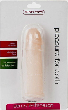 Prolunga Pene Realistica Penis Extension Shots Toys con Rilievi piacere per entrambi 20,6 cm Salute e cura della persona/Erotismo e contraccezione/Sex toys/Guaine e prolunghe per il pene Kondorama - Martinsicuro, Commerciovirtuoso.it