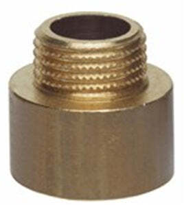 Prolunga rinforzata gialla M1/2 x F3/4 in ottone