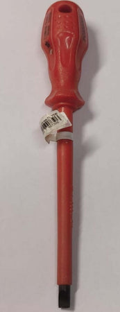 PROMAX---GIRAVITE-PROFESSIONALE-PER-ELETTRICISTA---PER-VITI-A-TESTA-PIATTA-6,5x150MM---LAMA-ISOLATA-E-MANICO-ROSSO-ERGONOMICO-IN-PVC