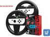 PROMO 4 Confezioni da 2 Orzly Volante Nintendo Switch per Telecomandi Joy-con Nintendo Switch colore nero
