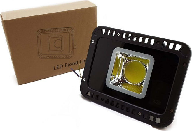 PROMO Faro faretto Esterno orientabile 50W luce fredda 4000lm 120° Cob per piazzale giardino parcheggio