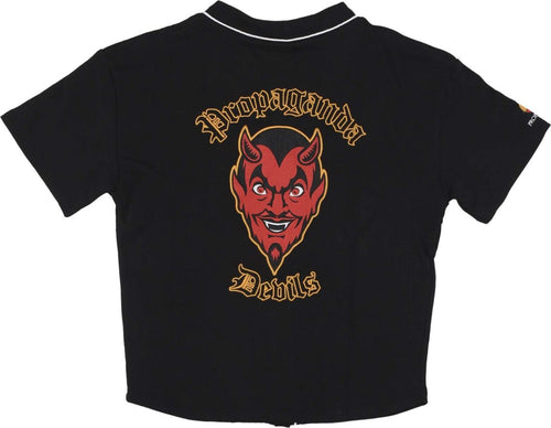 PROPAGANDA-Casacca-Bottoni-Uomo-Mefisto-Jersey-Black-da-uomo