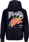 PROPAGANDA-Felpa-Cappuccio-Uomo-Butterfly-Hoodie-Black-da-uomo