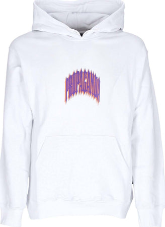PROPAGANDA-Felpa-Cappuccio-Uomo-Chevy-Hoodie-White-da-uomo