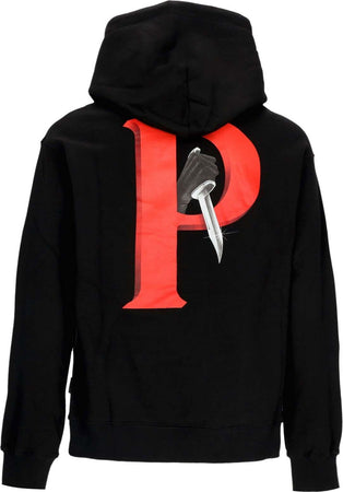 PROPAGANDA-Felpa-Cappuccio-Uomo-Crime-Hoodie-Black-da-uomo
