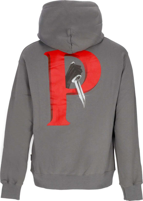 PROPAGANDA-Felpa-Cappuccio-Uomo-Crime-Hoodie-Grey-da-uomo