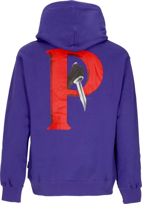 PROPAGANDA-Felpa-Cappuccio-Uomo-Crime-Hoodie-Violet-da-uomo
