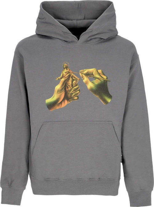 PROPAGANDA-Felpa-Cappuccio-Uomo-Dominet-Hoodie-Grey-da-uomo