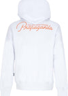 PROPAGANDA-Felpa-Cappuccio-Uomo-Dominet-Hoodie-White-da-uomo