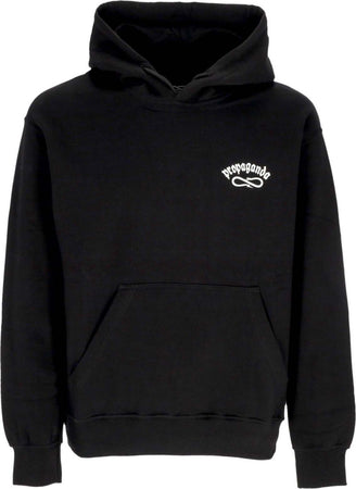 PROPAGANDA-Felpa-Cappuccio-Uomo-Harem-Hoodie-Black-da-uomo