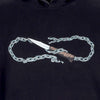 PROPAGANDA-Felpa-Cappuccio-Uomo-Logo-Chain-Hoodie-Black-da-uomo