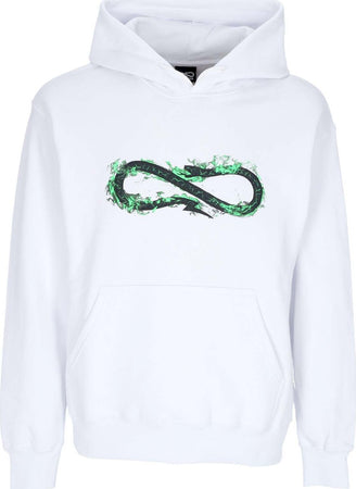 PROPAGANDA-Felpa-Cappuccio-Uomo-Logo-Fire-Hoodie-White-da-uomo