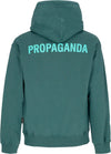 PROPAGANDA-Felpa-Cappuccio-Uomo-Logo-Hoodie-Forest-Green-da-uomo