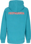 PROPAGANDA-Felpa-Cappuccio-Uomo-Logo-Hoodie-Petrol-da-uomo