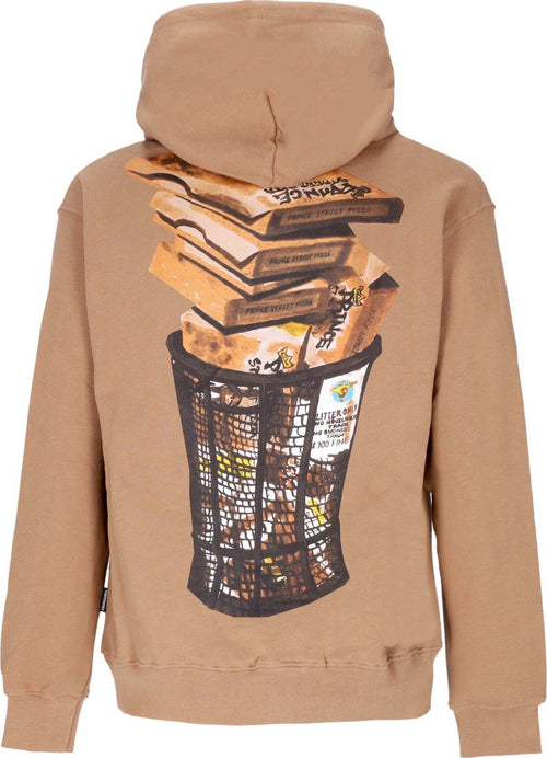 PROPAGANDA-Felpa-Cappuccio-Uomo-Prince-Hoodie-Camel-da-uomo