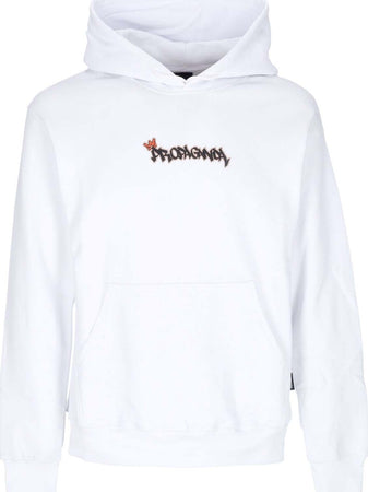 PROPAGANDA-Felpa-Cappuccio-Uomo-Prince-Hoodie-White-da-uomo