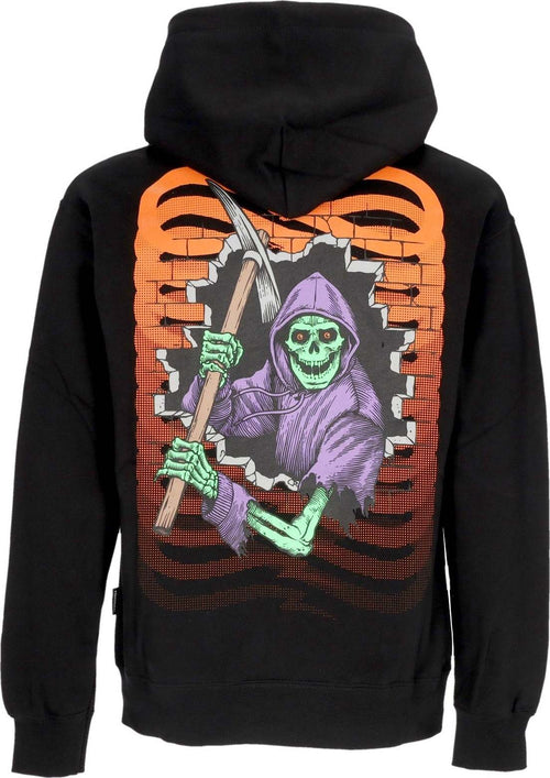 PROPAGANDA-Felpa-Cappuccio-Uomo-Ribs-Bones-Hoodie-Black-da-uomo