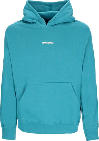PROPAGANDA-Felpa-Cappuccio-Uomo-Ribs-Hoodie-Petrol-da-uomo