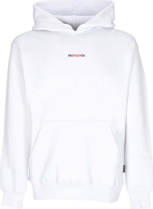 PROPAGANDA-Felpa-Cappuccio-Uomo-Ribs-Hoodie-White-da-uomo