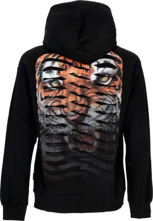 PROPAGANDA-Felpa-Cappuccio-Uomo-Ribs-Tiger-Hoodie-Black-da-uomo