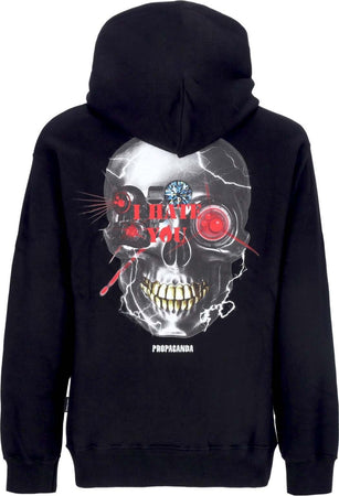 PROPAGANDA-Felpa-Cappuccio-Uomo-Terminator-Hoodie-Black-da-uomo