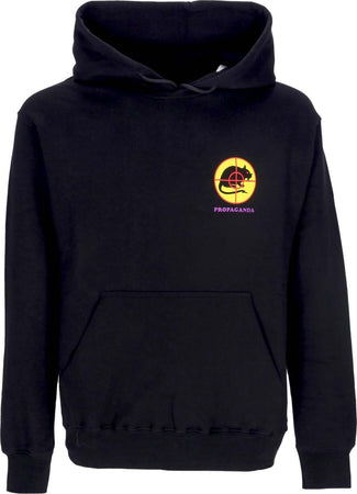 PROPAGANDA-Felpa-Cappuccio-Uomo-Trash-Hoodie-Black-da-uomo