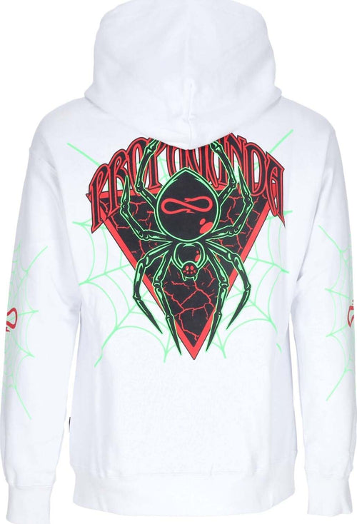 PROPAGANDA-Felpa-Cappuccio-Uomo-Triangle-Web-Hoodie-White-da-uomo
