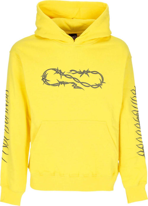PROPAGANDA-Felpa-Cappuccio-Uomo-Wire-Hoodie-Yellow-da-uomo