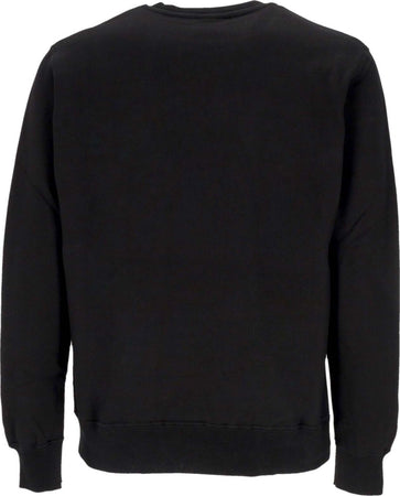 PROPAGANDA-Felpa-Girocollo-Uomo-Logo-Embroidery-Crewneck-Black-da-uomo