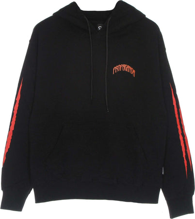 PROPAGANDA-Felpa-Leggera-Cappuccio-Uomo-Grizzly-Hoodie-Black-da-uomo