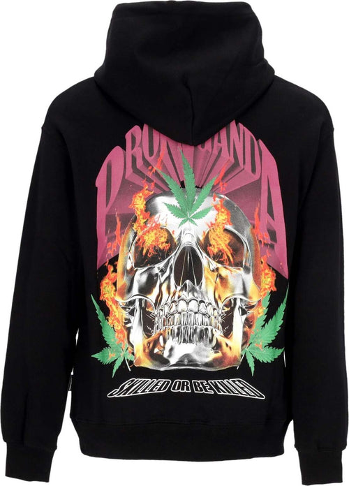 PROPAGANDA-Felpa-Leggera-Cappuccio-Uomo-Jane-Hoodie-Black-da-uomo