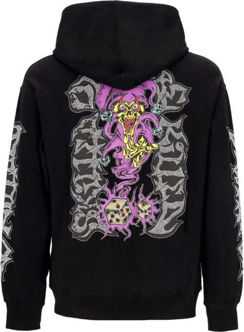 PROPAGANDA-Felpa-Leggera-Cappuccio-Uomo-Joker-Hoodie-Black-da-uomo