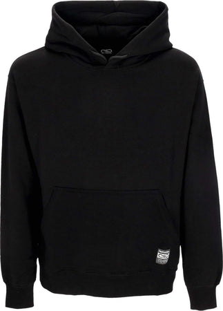 PROPAGANDA-Felpa-Leggera-Cappuccio-Uomo-Label-Hoodie-Black-da-uomo
