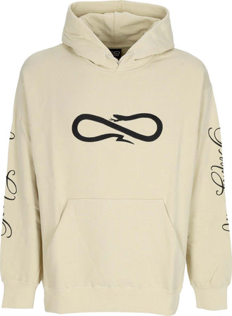 PROPAGANDA-Felpa-Leggera-Cappuccio-Uomo-Logo-Demon-Hoodie-Gravel-da-uomo