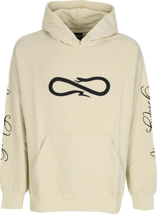 PROPAGANDA-Felpa-Leggera-Cappuccio-Uomo-Logo-Demon-Hoodie-Gravel-da-uomo