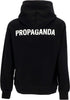 PROPAGANDA-Felpa-Leggera-Cappuccio-Uomo-Logo-Hoodie-Black-da-uomo
