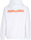 PROPAGANDA-Felpa-Leggera-Cappuccio-Uomo-Logo-Steel-Hoodie-White-da-uomo