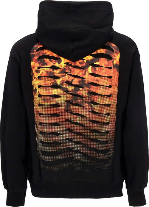 PROPAGANDA-Felpa-Leggera-Cappuccio-Uomo-Ribs-Hell-Hoodie-Black-da-uomo